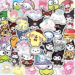 Hello Kitty 50 PCs Stickers, Melody Kuromi Stickers,, used for sale  Delivered anywhere in USA 