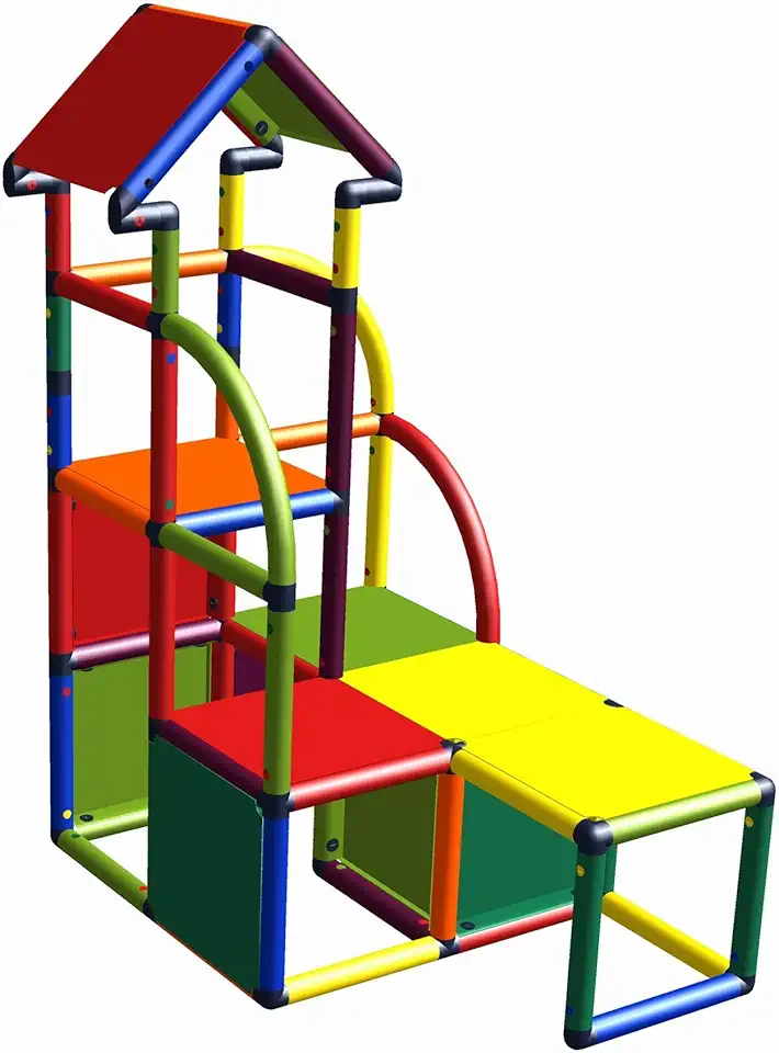 move and stic - Klimtoren CARA speeltoren multicolor geschikt voor kinderkamer speelkamer of tuin tweedehands  