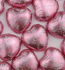 Pink chocolate hearts for sale  Delivered anywhere in UK