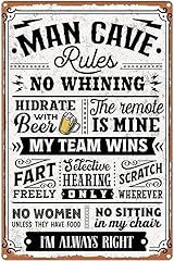 Man cave rules for sale  Delivered anywhere in USA 