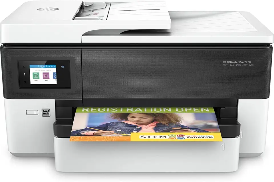 HP Officejet Pro 7720 Wide Format All-in-One, Draadloze Wifi kleuren inktjet printer voor thuis (Printen, kopiëren, scannen, faxen) tweedehands  
