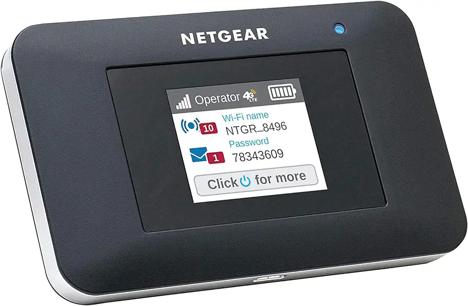 NETGEAR AC797 AirCard mobiele WLAN-router / 4G LTE-router (downloadsnelheid tot 400 Mbps, hotspot voor maximaal 15 apparaten, WLAN overal instellen, ontgrendeld voor elke simkaart) tweedehands  