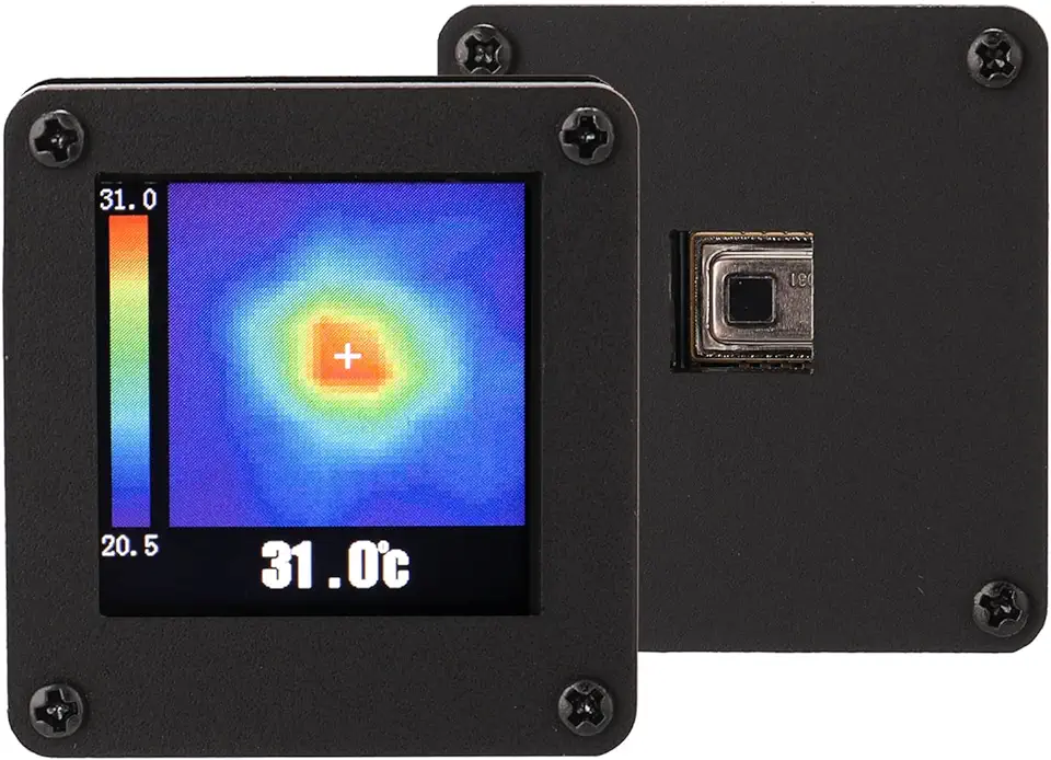 Hancaner Infrarood warmtebeeld-temperatuursensor AMG8833 IR 8 * 8 infrarood warmtebeeld array-temperatuursensor 7 M breedste detectieafstand met behuizing, gebruikt tweedehands  