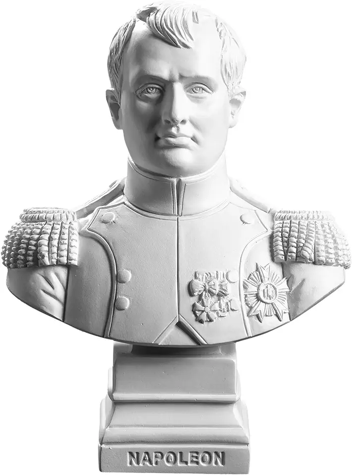 Reproductie buste Napoleon uniform wit 12,5/8,5/4 cm tweedehands  