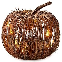 Rattan lighted pumpkin for sale  Delivered anywhere in USA 