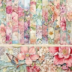 Fleurs scrapbooking papier d'occasion  Livré partout en France