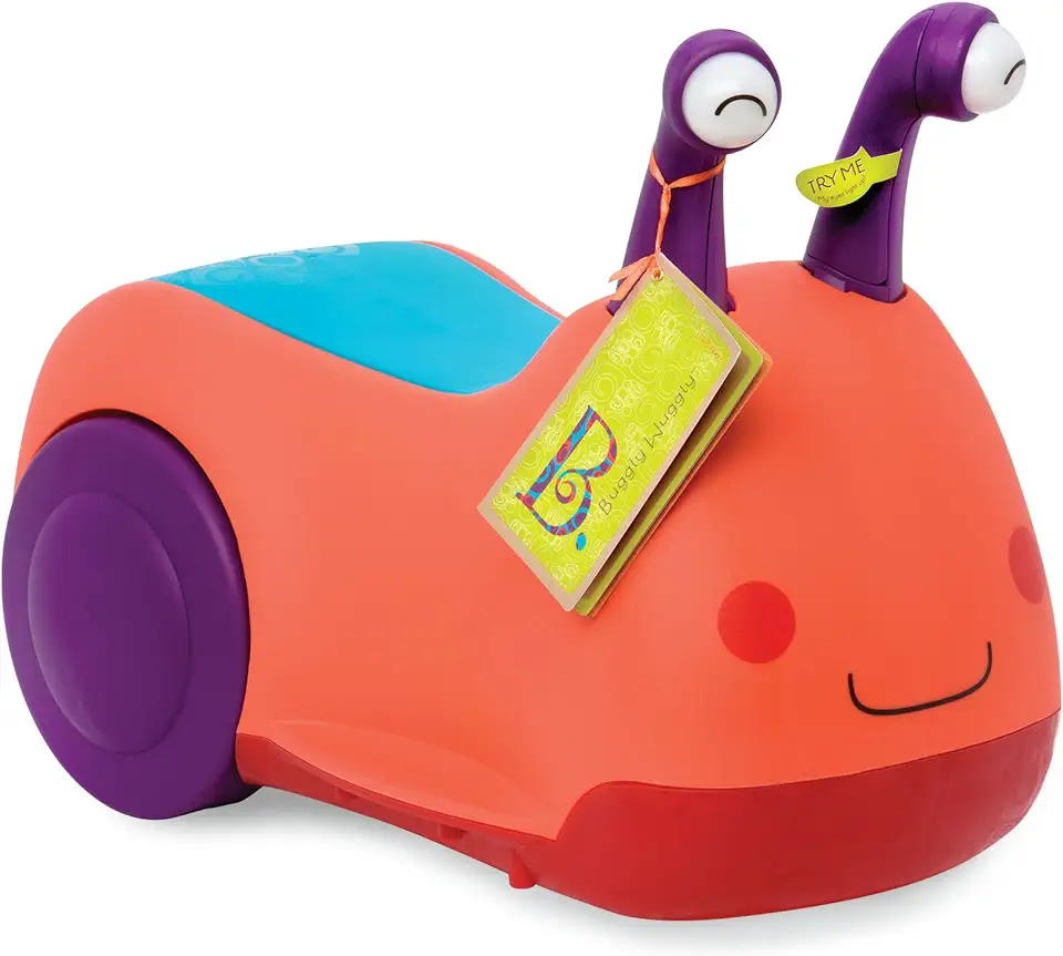 B-speelgoed – Buggly Wuggly Ride met verlichting en geluiden, BPA-vrij speelgoed – Kids Ride-on speelgoed met opbergruimte voor peuters en baby's 12 m + tweedehands  