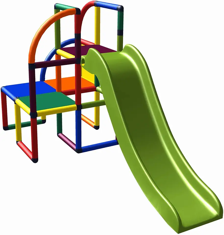 move and stic 6536 - Speeltoren Olaf klimtoren met glijbaan, voor kleine kinderen, voor kinderkamer, speelkamer of tuin, gebruikt tweedehands  