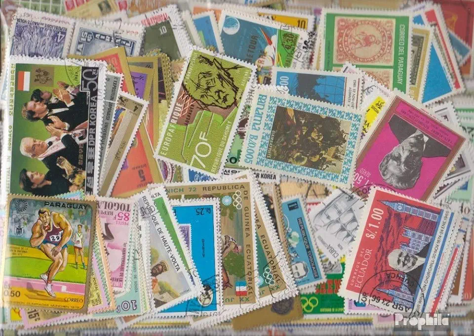 alle Wereld Wertpaket met 200,- €uro Catalogus waarde over 400 verschillende Postzegels (Postzegels voor verzamelaars) tweedehands  