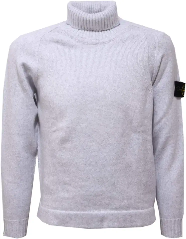 4807AC dolcevita bimbo boy STONE ISLAND JUNIOR light grey sweater, gebruikt tweedehands  