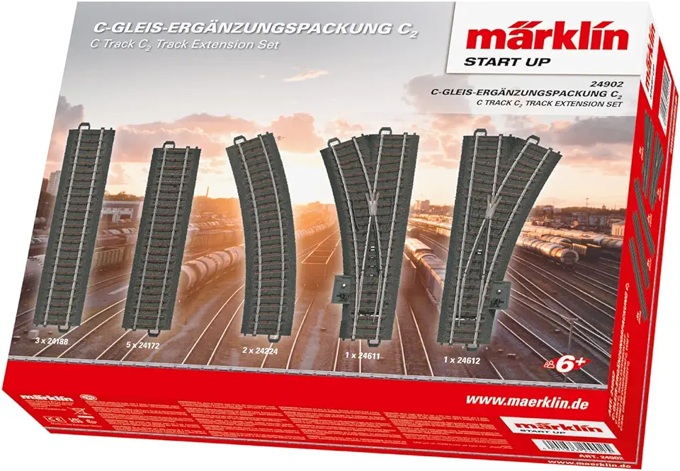 Märklin Start up 24902 - C-spoor-aanvullende verpakking C2, modeltrein H0 tweedehands  