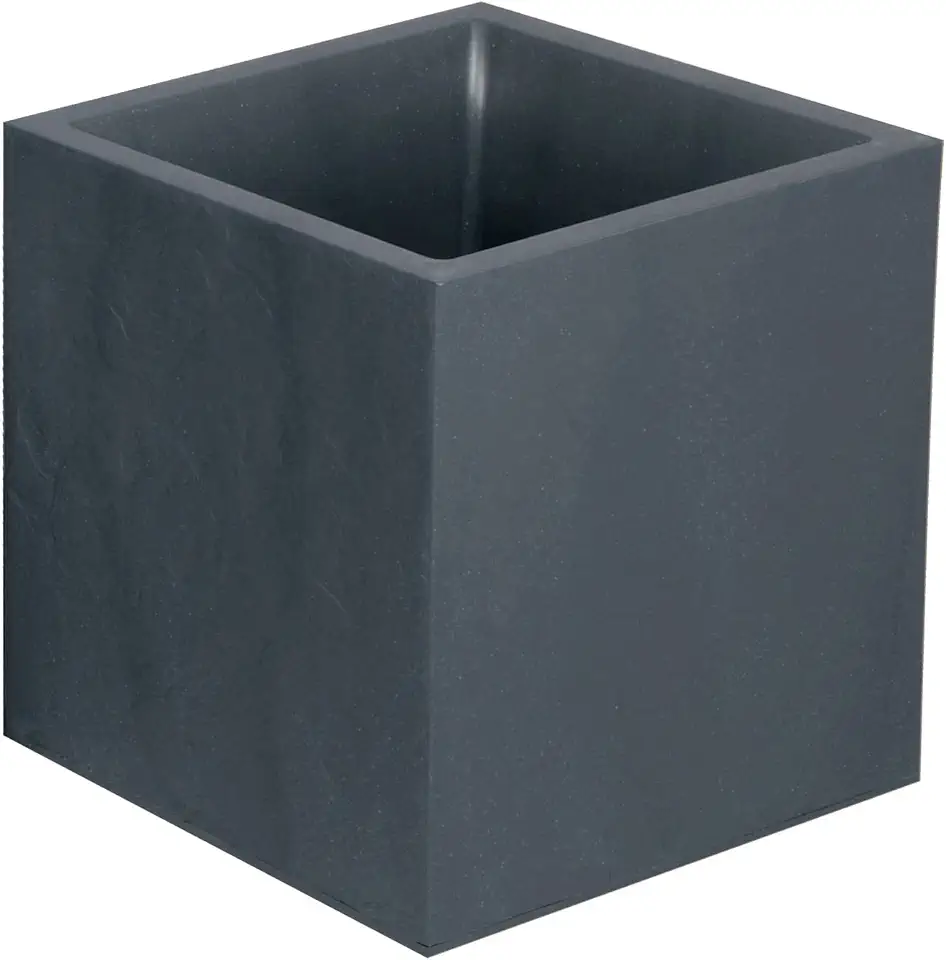 EDA Plastiques Volcania 13730 BR. T SX1 pot, vierkant, kunststof, 40 x 40 x 40 cm tweedehands  