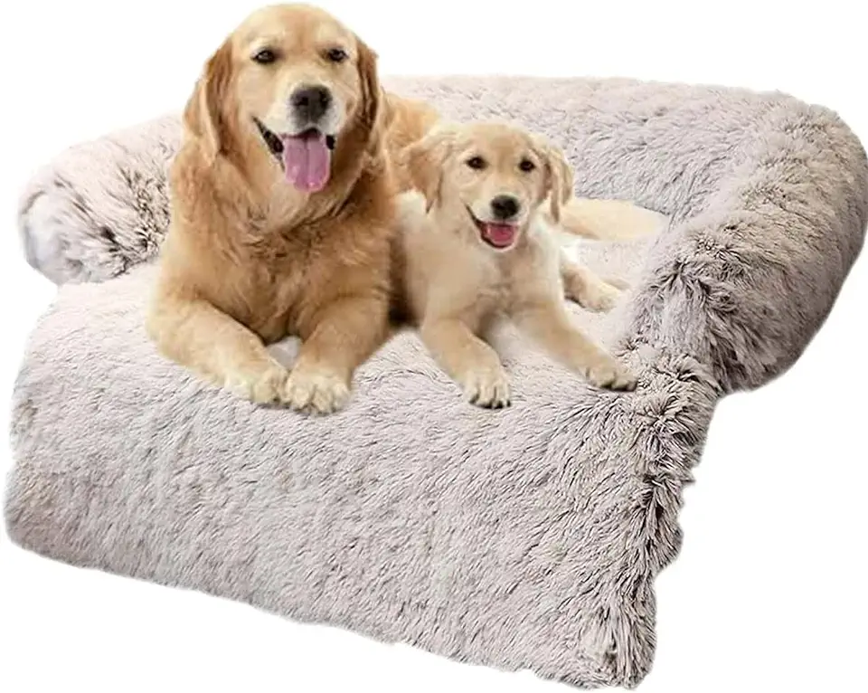 Zachte pluche hondenmat bank, M / L / XL / XXL / XXXL kalmerend hondenbed, wasbaar huisdierbed deken angst verlichting hondenkussen meubelhoes beschermer voor honden en katten tweedehands  