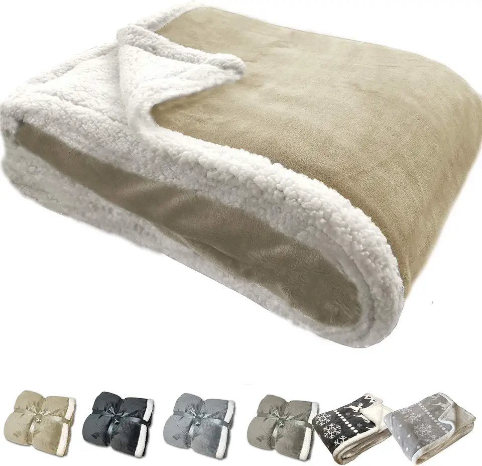 JEMIDI XXL warme fleece deken - Knuffeldeken voor op de bank - Bovendeken 180 x 220 cm - Fluweelzacht - Wasbaar tweedehands  