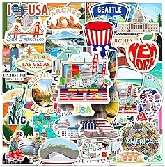 Autocollants usa 50pcs d'occasion  Livré partout en France
