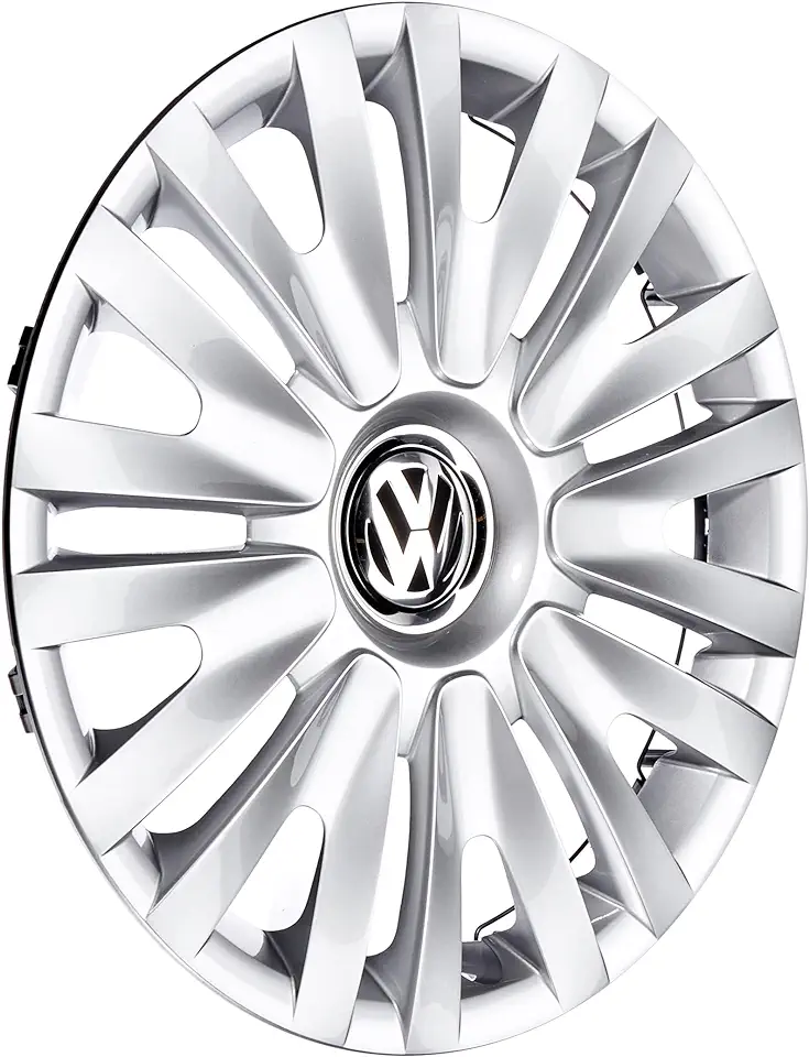 Gebruikt, Volkswagen 5K0071455 wieldop 15 inch in briljant zilver, aantal 4 tweedehands  