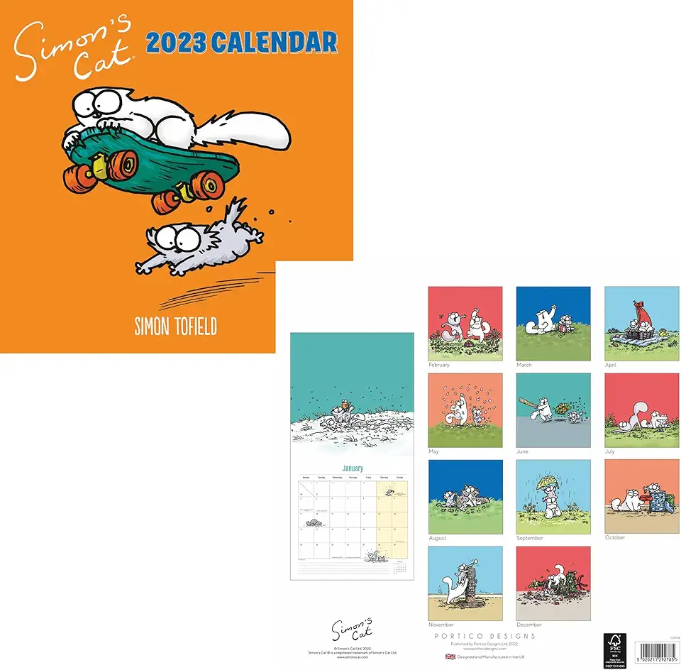 Gebruikt, Simon's Cat Officiële Kalender 2023 tweedehands  