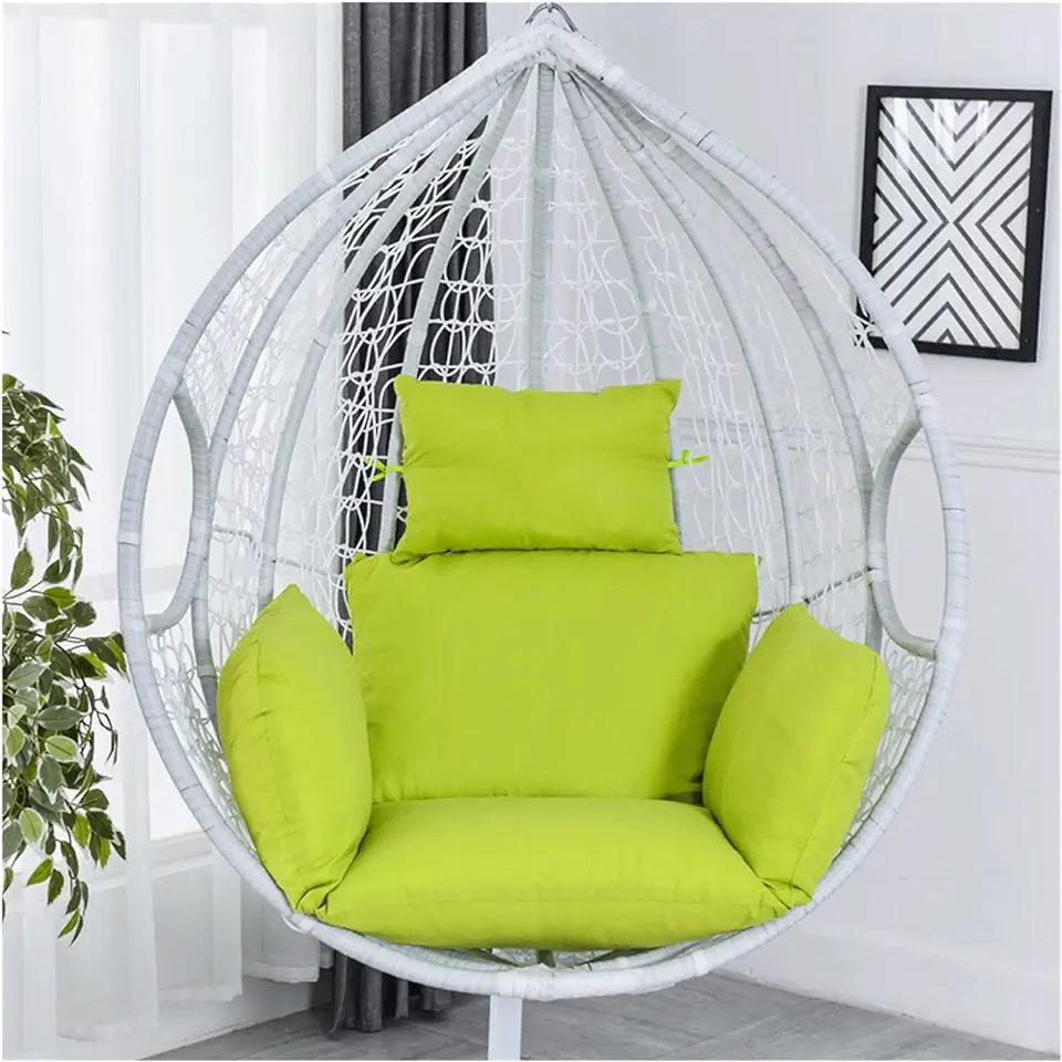 Hanging Basket Chair Cushions Hanging Egg Chair Cushion, Indoor/Outdoor Hanging Hammock Chair Cushion, Thick Nest Back Pillow Patio Garden Swing Chair Cushion (Color : H) tweedehands  