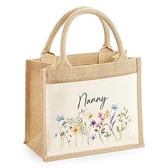 Personalised floral jute for sale  Delivered anywhere in UK