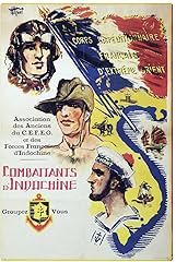 Combattants indochine affiche d'occasion  Livré partout en France