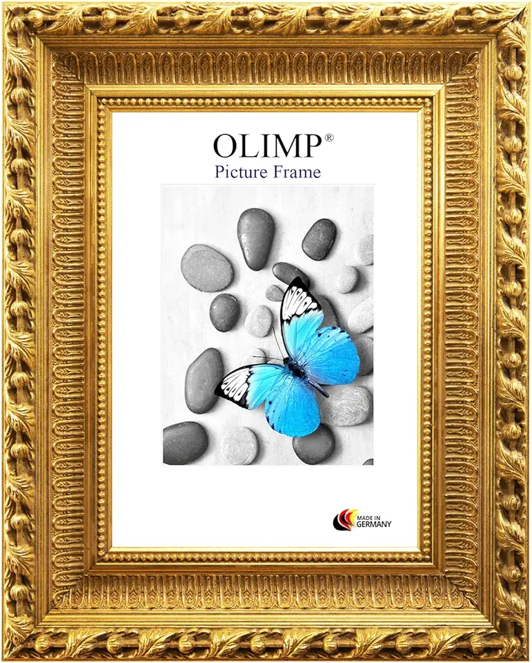 OLIMP -13 fotolijsten 54x80 cm echt hout barok in de kleur antiek goud tweedehands  