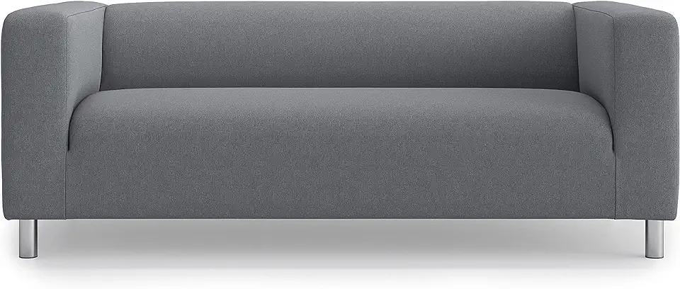 Masters of Covers ersättningssofföverdrag för IKEA Klippan 2-sits, Loveseat, skyddande sofföverdrag, Nytt utseende för din gamla soffa, 180 cm x 85 cm x 58 cm (mörkgrå, polyester) till salu  