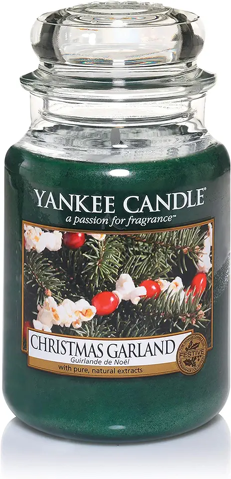 Yankee Candle doftljus i stor burk, julgirlang, bränd upp till 150 timmar till salu  