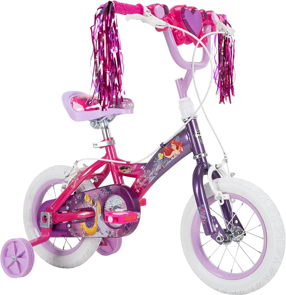 Huffy Meisjes Disney Princess 12 inch fiets, roze, gebruikt tweedehands  