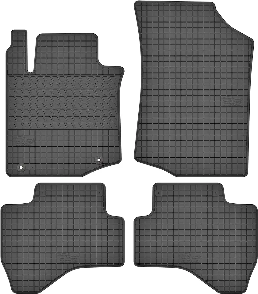 Motohobby Rubberen matten rubberen vloermatten set voor Toyota Aygo I/Citroen C1 I/Peugeot 107 (2005-2014) - perfecte pasvorm tweedehands  