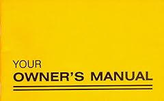 Owner manual for sale  Delivered anywhere in USA 