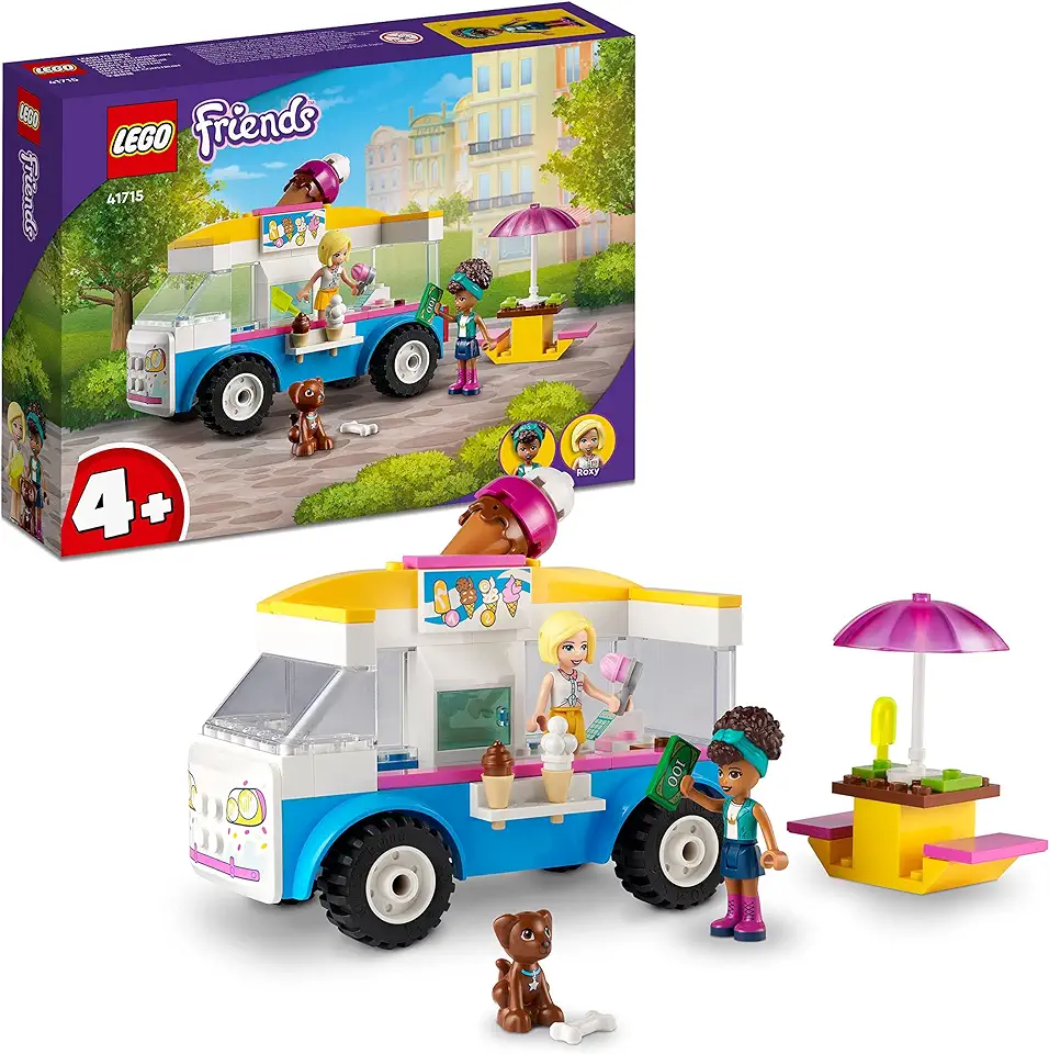 LEGO 41715 Friends Ijswagen Zomer Speelgoed Set voor Kinderen vanaf 4 Jaar met Voertuig en Mini Poppetjes van Andrea en Haar Vrienden tweedehands  