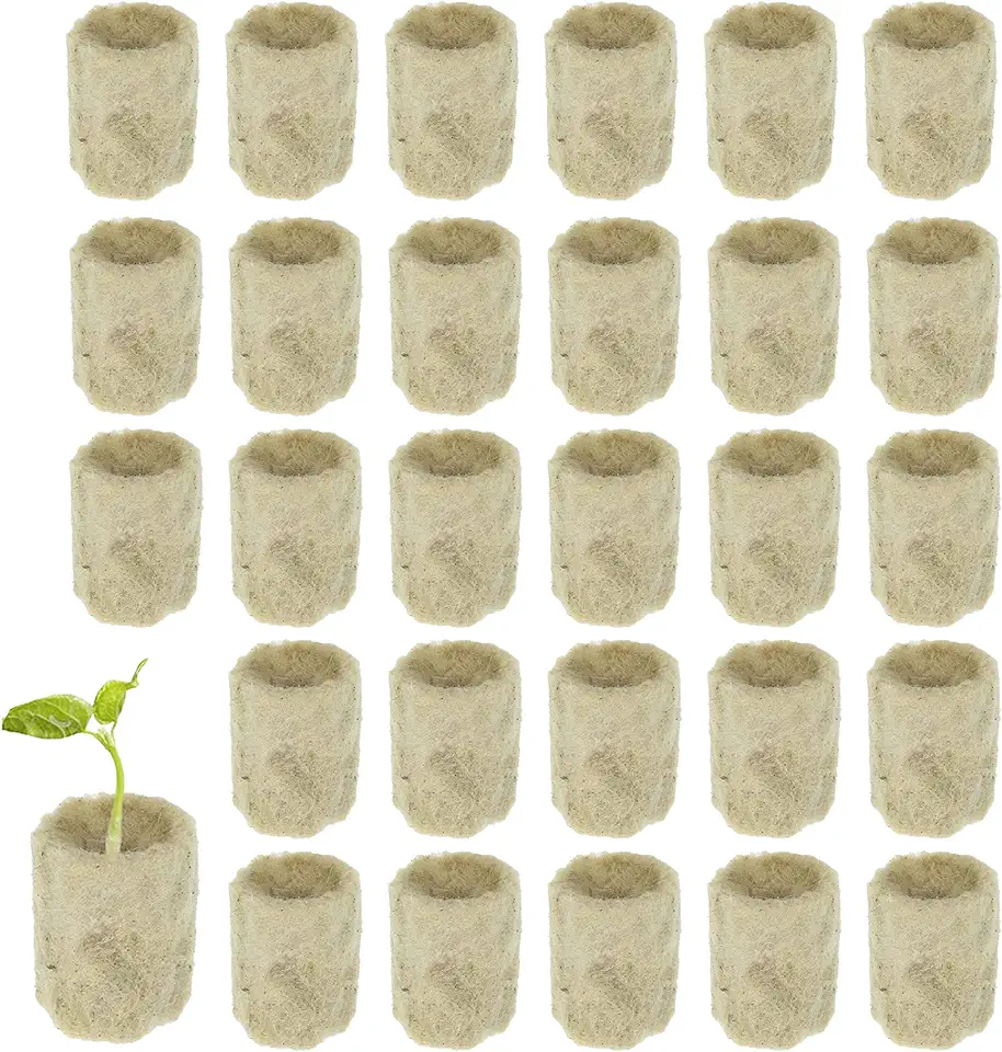 30 stuks Steenwol Hydroponic Rockwool Cube Rockwool Plugs Rockwool Block Rockwool Grow Mat Rockwools voor stekken Zaailingen kweken en verplanten tweedehands  