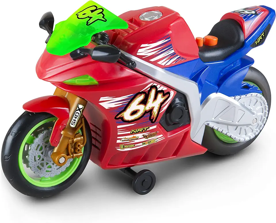 NIKKO - Road Rippers Wheelie Racemotor - Gemotoriseerde Speelgoedmotor met Licht & Geluid - Rood tweedehands  