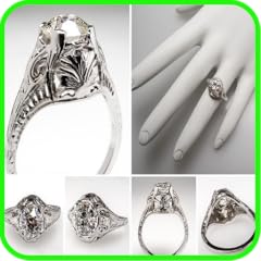 Antique engagement rings for sale  Delivered anywhere in UK