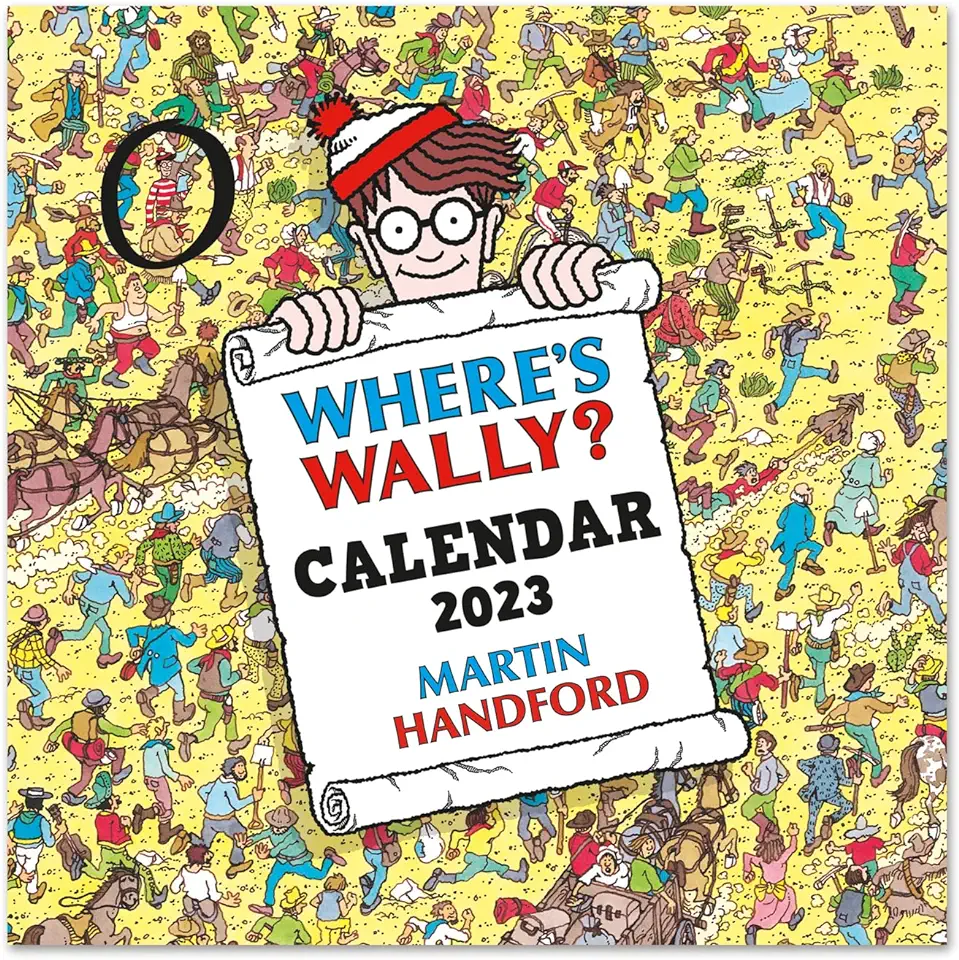 Grupo Erik CP23104 Kalender 2023 Where is Wally? - Broschürenkalender 2023 30x30 cm - Fsc-gecertificeerde wandkalender - Wandkalender 12 Maanden + poster tweedehands  