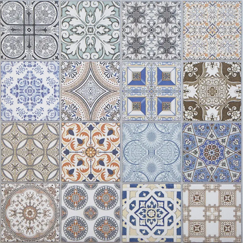 Casa Moro Oosterse keramische tegels Habib 44,1 x 44,1 cm 1 m² | Marokkaanse patchwork tegels voor mooie keuken, hal, badkamer en keuken achterwand | FL6030 tweedehands  