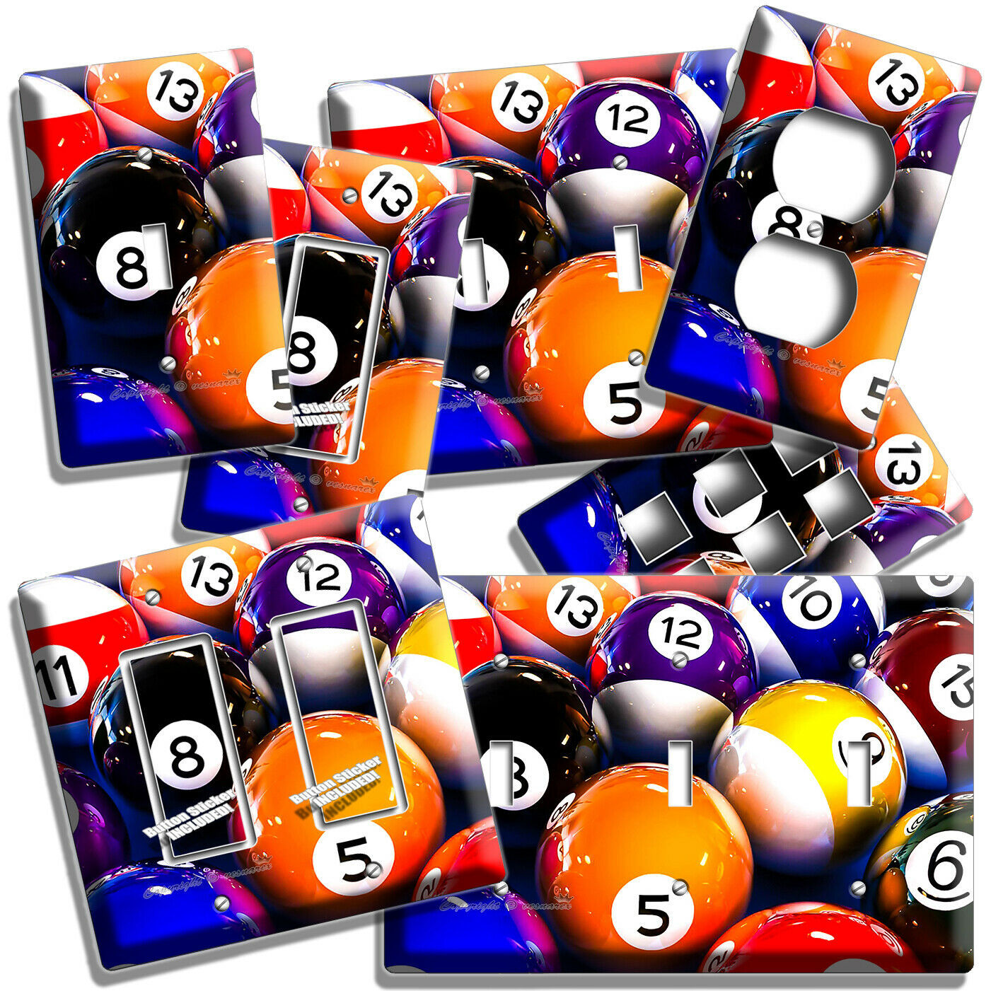 Bright billiard balls for sale  USA
