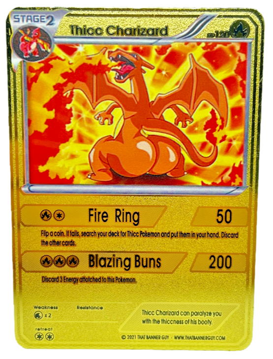 Thicc charizard gold for sale  USA