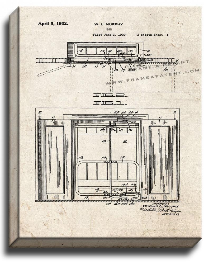 Murphy bed patent for sale  USA