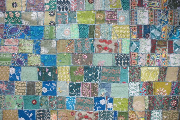 Patchwork tapestry tablecloth for sale  