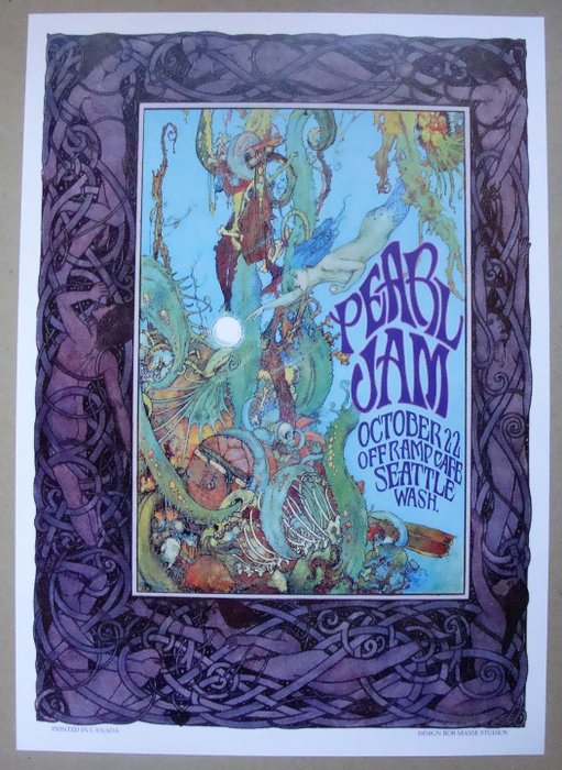 Pearl jam lithograph for sale  