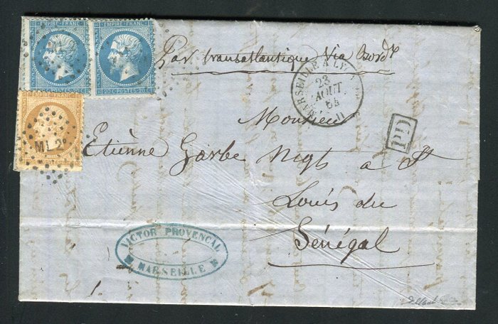 1864 rare lettre d'occasion  