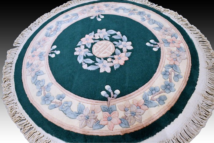 Round aubusson rug for sale  