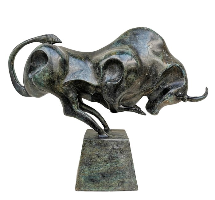 Sculpture bronze bull for sale  
