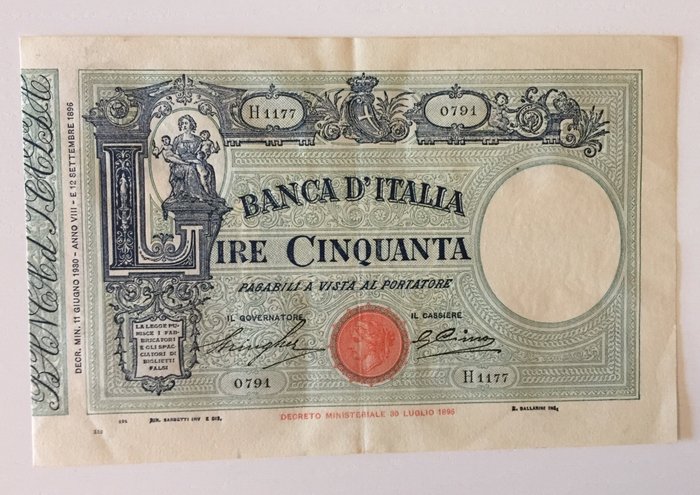 Italy lire 1930 usato  