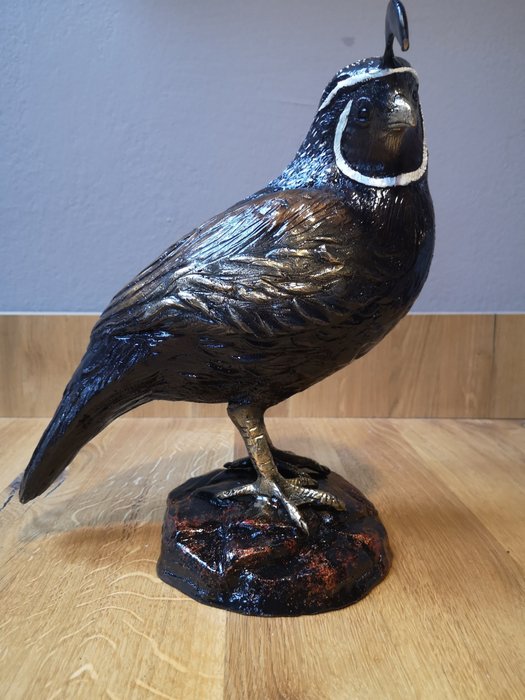 Sculpture quail bronze for sale  