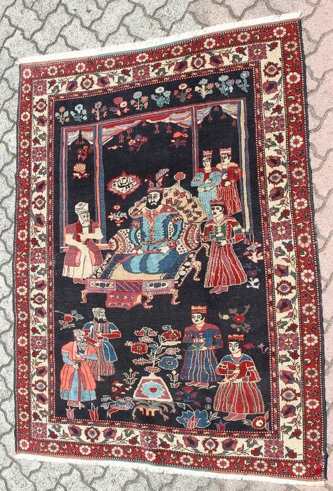 Isphahan rug with d'occasion  