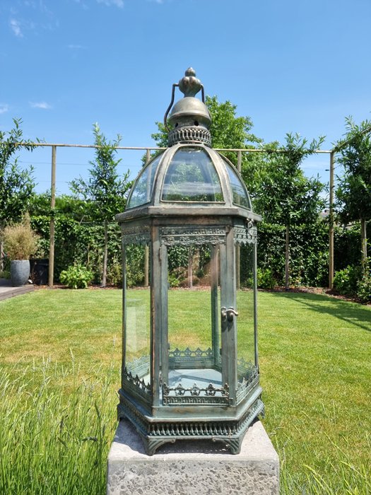 Lantern glass metal for sale  