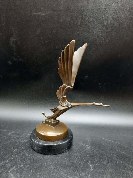 Statue bronze stork for sale  