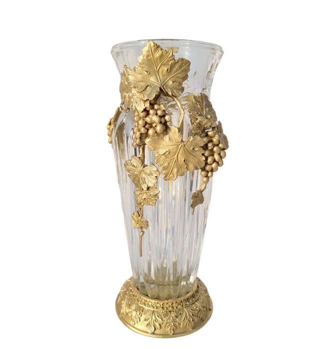 Vase bronze crystal for sale  